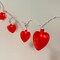 Red Heart String Lights – 8.5ft Plug-In 10 LED 3D Heart Shape Lights – Perfect for Valentine’s Day, Weddings, Parties, Home & Outdoor Décor (Red Heart Lights)